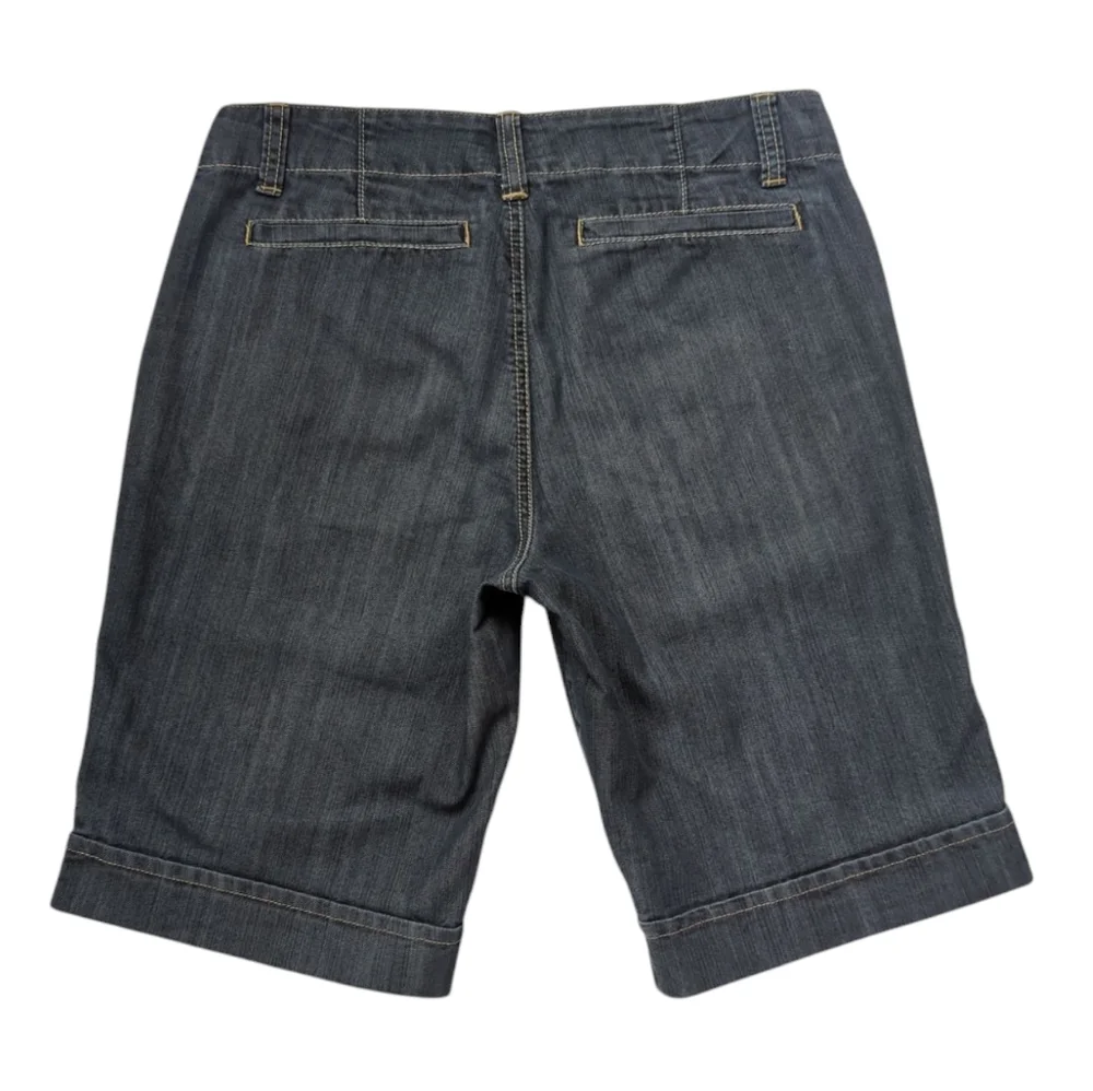 Baccini Bermuda Jean Shorts 10P Blue Pockets - Picture 5 of 14